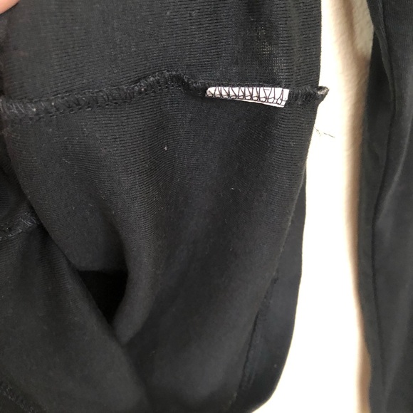 TEX by MAXAZRIA Black V-Neck Long Sleeve T-Shirt Knit Top Soft - Picture 10 of 10